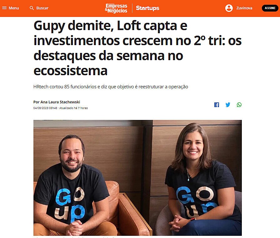 Gupy demite, Loft capta e investimentos crescem no 2 tri: os destaques da semana no ecossistema
